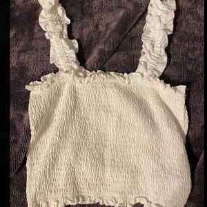 Shein Frilled Trim Crop Top